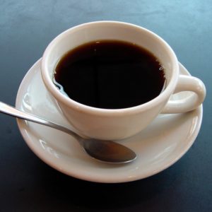 Tasse de café avec cuillère