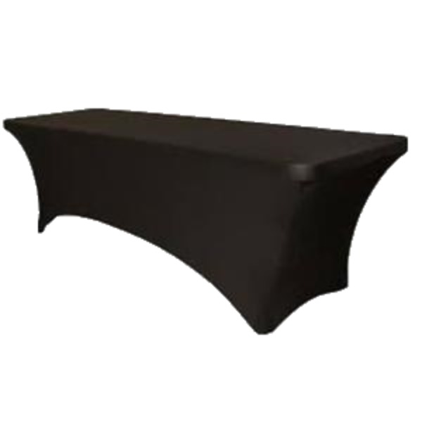 Housse de table pliante rectangulaire de couleur noire