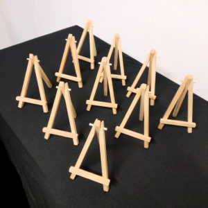Mini chevalets de table en bois